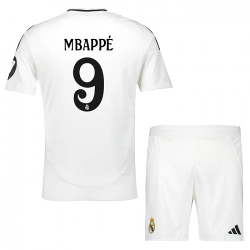 Ensemble Maillot Real Madrid Mbappé 9 Domicile 2024-25 Enfant Ensemble Maillot Real Madrid Mbappé 9 Domicile 2024-25 Enfant